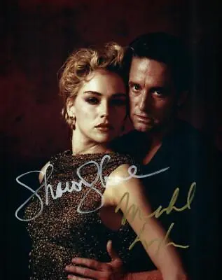 Michael Douglas Sharon Stone Autographed 8x10 Photo Signed Picture Nice + COA • $72.25