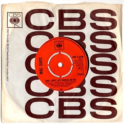 Mac Davis - Baby Don't Get Hooked On Me - CBS Records • $1.89