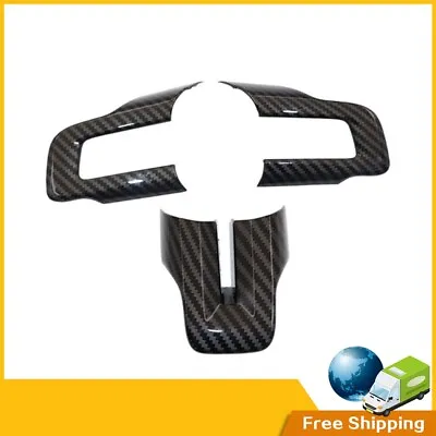 Interior Steering Wheel Cover Trim For Ford Mustang 15+ Accessories Carbon Fiber • $11.39