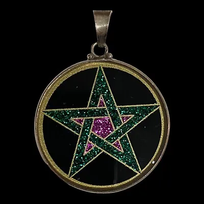 $55.55 • Buy Pentagram Sacred Geometry Pendant Jewelry Necklace. .925 Sterling Silver.