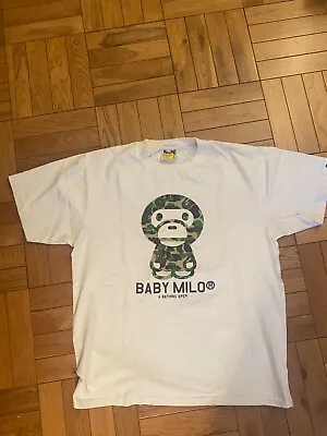 Large A Bathing Ape Baby Milo Bape T Shirt [Good Used Condition] • $55