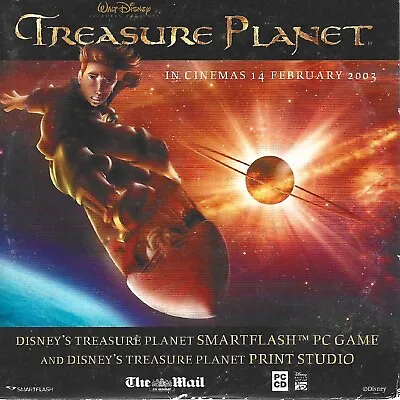 Treasure Planet - Daily Mail  Promo Cd-rom ~ Includes Solar Surfer Game • £1.29