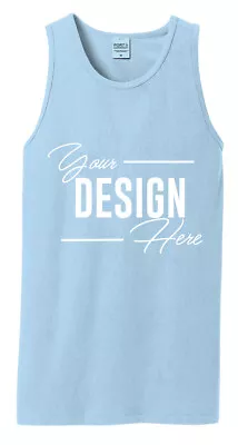 Ink Stitch Design Your Own Custom Printed Beach Washed Tank Tops • $33.99