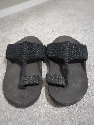 Men's Indian Pakistani Black Chappals Shoes Sandals Mojari Khussa Size 7 - Eid • £12.99