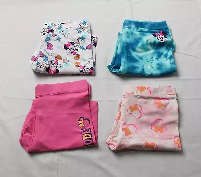 Disney X Spotted Zebra Girls 4-Pk Minnie & Friends Bike Shorts AR8 Multi Size XL • $13.59