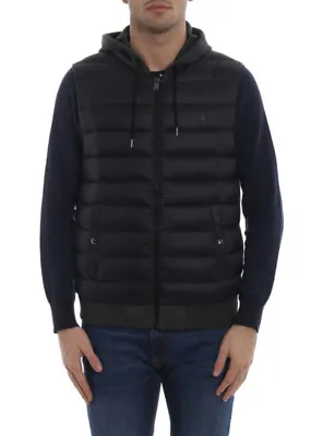 Polo Ralph Lauren Perfomance Hooded Front Down Padded Men’s Vest Size XL Black • $78.99