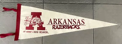 Arkansas Razorbacks NCAA Vintage Wool Pennant • $23.99