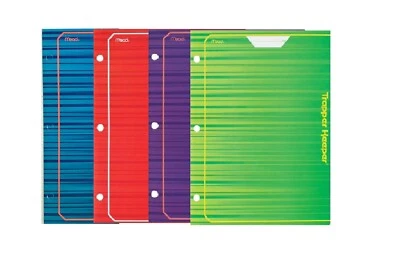 $18.50 • Buy Mead Trapper Keeper Portfolio Four (4) Folders, Multi-Color, 9-3/8  X 12 