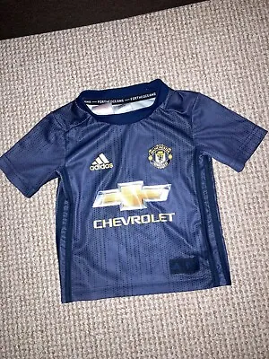 Manchester United 2018/19 Adidas Third Football Shirt Kids Baby 18-24 Months • £6.99