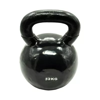 32kg Cast Iron Vinyl Kettlebell Weight - Home Gym Cross Fit Strength Training • $139.95