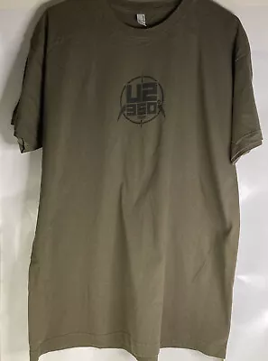 Men’s 2010 U2 “360 Degree” Frankfurt Concert Tour Double Sided Olive XL T-Shirt • $24.99