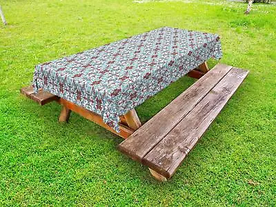 Ornate Vintage Outdoor Picnic Tablecloth In 3 Sizes Washable Waterproof • $40.99