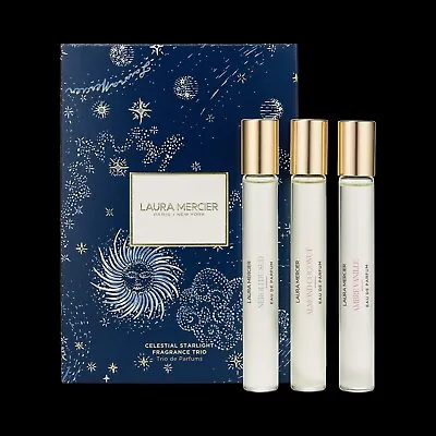 Laura Mercier Celestial Starlight Fragrance Trio Gift Set. 3 X 10ml Genuine. • £41.29