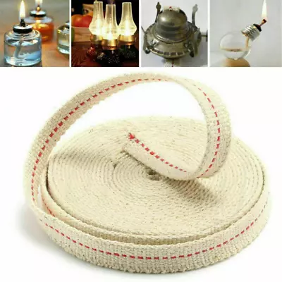 Flat Cotton Oil Lamp Lantern Wick For Kerosene Burner Lighting 1m*1cm • $6.40