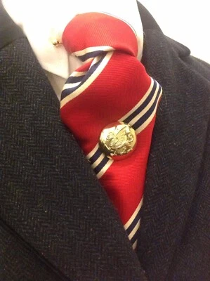 £9.99 • Buy Welsh Feathers Tie Pin , Military Standard   Equestrian Showing Rider  Christ