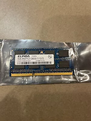 MacBook A1278 So-Dimm Elpida 4Gb Memory Pc3-12800s-11-10-f3 Ebj41uf8bdu0-gn-f • $10.95