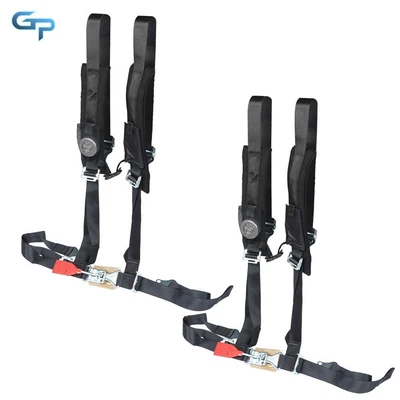 $82.81 • Buy For Yamaha YXZ1000 Wolverine Rhino 4 Point Harness 2  Seat Belt PAIR BLACK