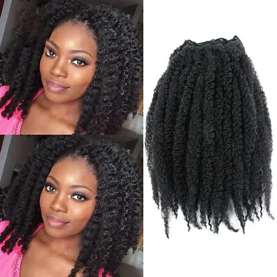14  Afro Kinky Curly Marley Hair Weft Twist Curls Marley Braiding Hair Extension • $12.34