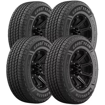 (QTY 4) 245/60R18 Goodyear Wrangler Workhorse HT 105T SL Black Wall Tires • $860.96