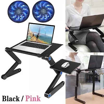 Adjustable Laptop Stand Foldable Portable Table Bed Sofa Desk Mouse Pad Tray • $38.99