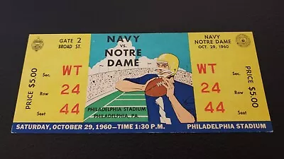 $45 • Buy 1960 Notre Dame-Navy Full Ticket