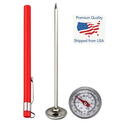 Stainless Steel Pocket Probe Thermometer Gauge For Food Cooking Meat BBQ  • $7.49