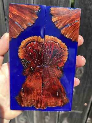 Stabilized Manzanita Burl Hybrid Resin - Knife Scales • $23