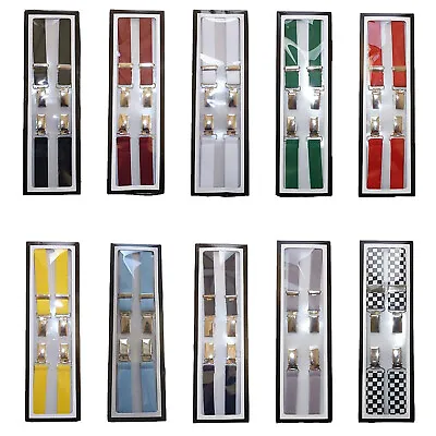 £12.99 • Buy Relco Skinny Slim Width Braces Made In England 10 Colours Available Mod Ska Vtg