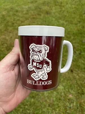 Vintage Mississippi State Bulldogs Msu Thermo Serv Handled Short Cup Mug • $29.99