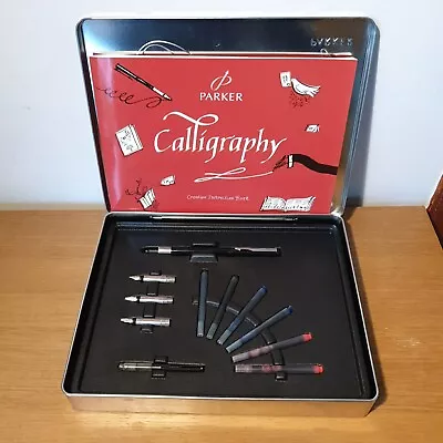 £26.99 • Buy Parker Vector Fountain Pen 6 Ink Cartridges Calligraphy Gift Set In Box