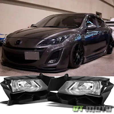 2010-2011 Mazda 3 Mazda3 Bumper Fog Lights Driving Lamps W/Switch Left+Right Set • $56.96