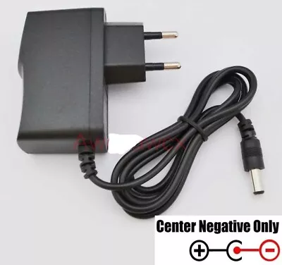 AC/DC 6V 1A Switching Power Supply Adapter Reverse Polarity Negative Inside Plug • £3.29