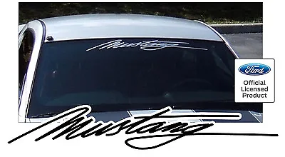 Mustang Script Windshield Decal - Front Or Back Window - License • $31.25