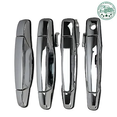 4X Chrome Exterior Door Handle Set For Chevy Tahoe GMC Yukon Sierra Denali 07-13 • $27.25