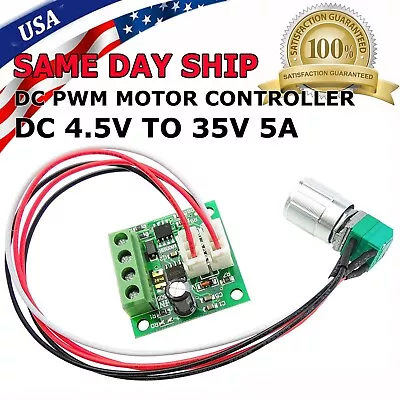 6V 12V 2A 30W DC Motor Speed Controller PWM Adjustable Variable Driver Switch • $5.95