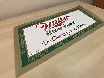 Vintage Miller High Life Champagne Of Beer Poster Bar Advertising Man Cave - 3ft • $11