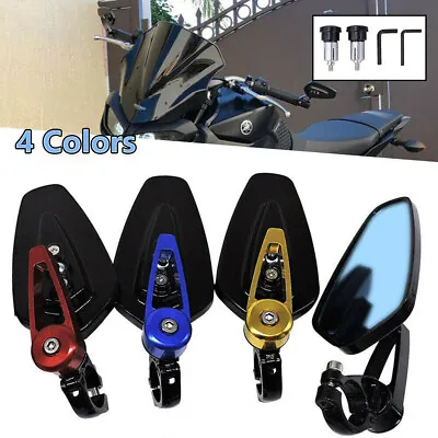 7/8  Motorcycle Handle Bar End Rear View Mirrors For Honda CBR600RR CBR1000RR • $21.59