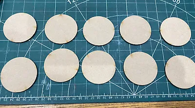 6.5 Cm (65 Mm) Circles (10 In Pack) Wooden Discs 3mm MDF • £2.20