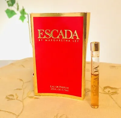 Escada By Margaretha Ley Perfume Original Vintage EDP Sample Vial 1.5ML RARE! • $18.99