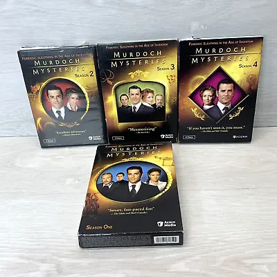Murdoch Mysteries: Seasons 1 - 2 - 3 - 4  Collection (DVD)-British Acorn-2013 • $19