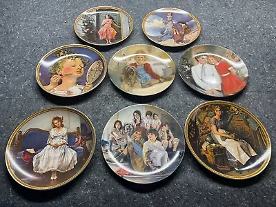 Norman Rockwell Collectible Plates Lot Of (8) Knowles 1 Plate Is Autographed • $29.99