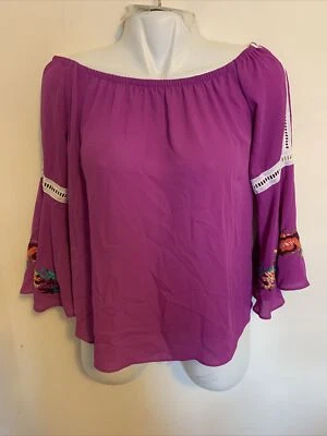 $42 • Buy Va Va By Joy Han Women’s Off The Shoulders Top Fuchsia Color Small 