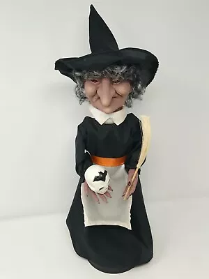 Vintage Telco Motionettes Witch Halloween Animated Lighted 1989 W/ Original Box • $40.99