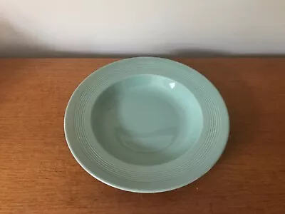 £4 • Buy Vintage Wood's Ware Beryl Green Soup Bowl Plate - VGC - 9” Diameter