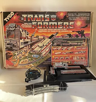 Vintage Tyco Transformers G1 Electric Train Battle Set HO Scale 1985 Open Boxed • $200