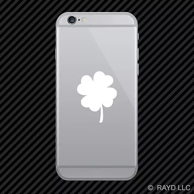 (2x) 4 Leaf Clover Cell Phone Sticker Mobile Lucky Irish Many Colors • $4.96