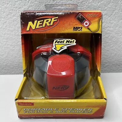 2010 Hasbro Nerf Black Red Durable Portable Speaker For MP3 Players IPhone IPod • $17.99