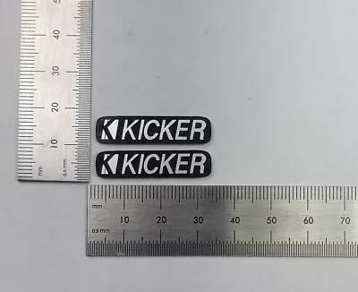 Kicker Speaker Badge Pair Logo Emblem Name Plate Custom Made IN USA🇺🇸  • $9.95