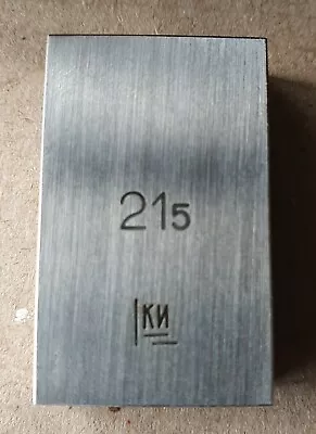 Precision Metric Gauge Block 21.50 Mm . • $12