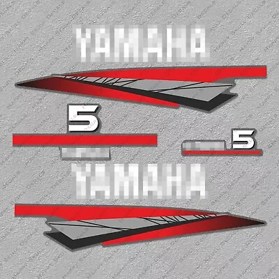 Yamaha 5 HP Two 2 Stroke Outboard Engine Decals Sticker Set Reproduction 5HP • $52.79